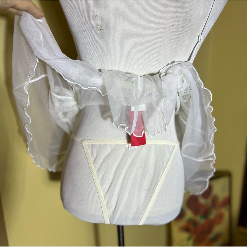 Vintage 80s CINEMA ETOILE size Medium Seductive Wear BabyDoll Bridal Sexy NEW - Picture 10 of 16